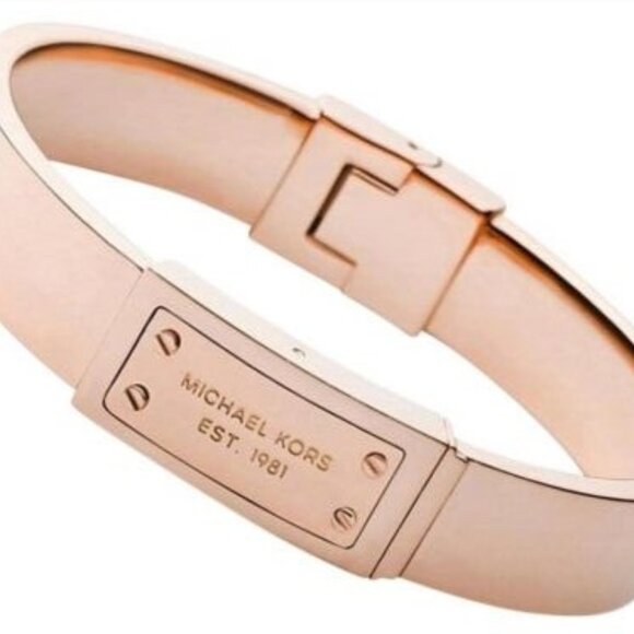 MK rose gold hinged bracelet - Picture 13 of 13